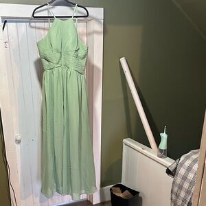 Chic Mint Green Halter Maxi Dress